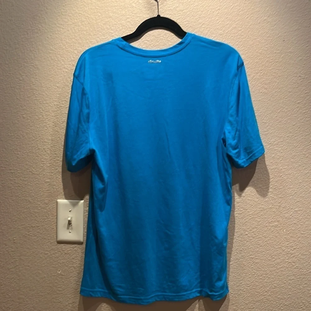 Adidas Men’s Basketball Get Buckets Blue T Shirt Climalite Size Large